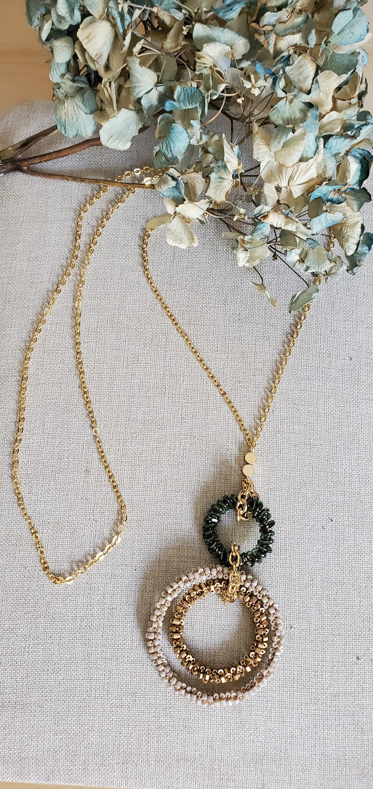 Collar Largo Tres Aros